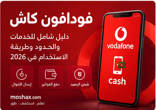 دليل فودافون كاش 2026 ومعرفة الرصيد والسحب والإيداع